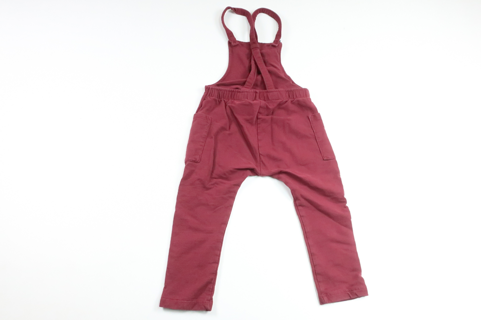 Hängselbyxor från Lindex - Storlek 86 - Vinröd