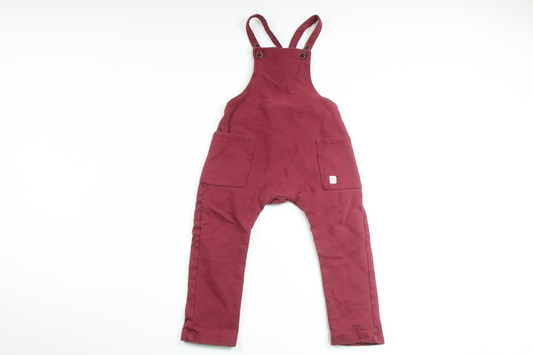 Hängselbyxor från Lindex - Storlek 86 - Vinröd