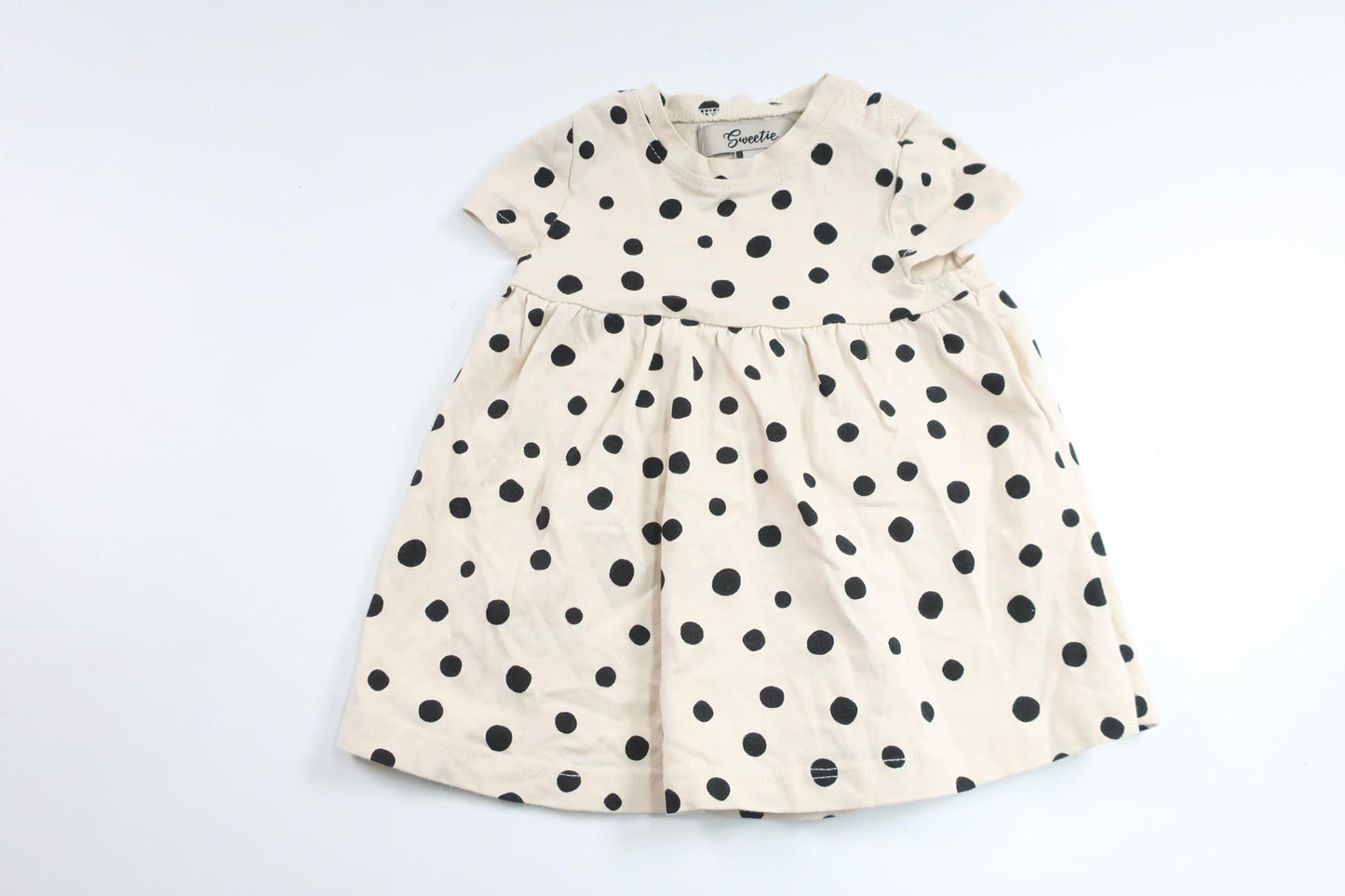 Polka dot dress from Sweetie - Size 68 - Beige