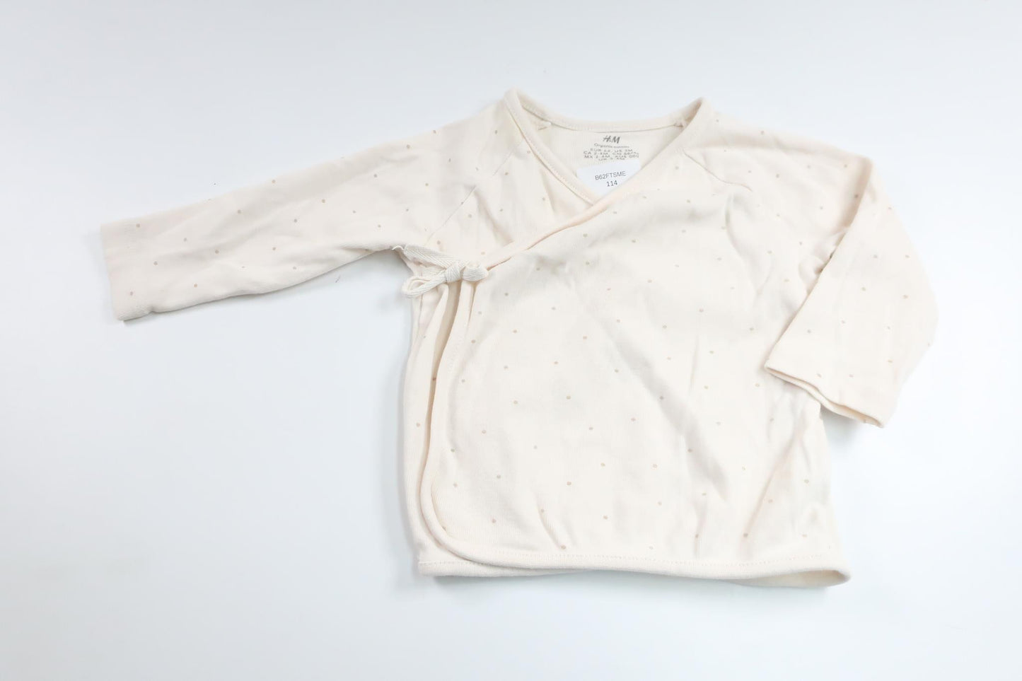 Omlottröja från H&M - Storlek 62 - Benvit