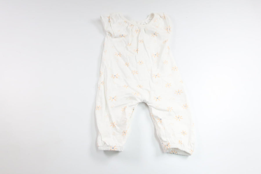 Blommig jumpsuit från Cubus - Storlek 62 - Vit