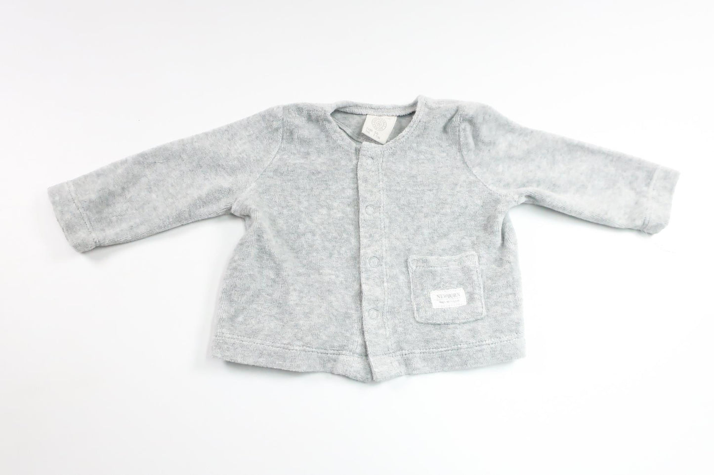 Kofta i fleece från Lindex - Storlek 56 - Grå