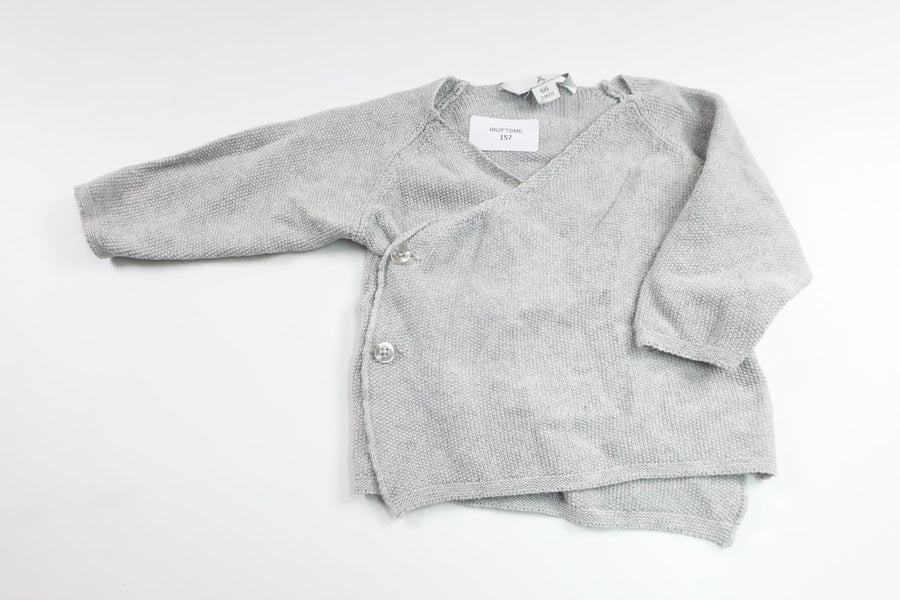 Stickad omlottbody från Åhléns - Storlek 56 - Grå