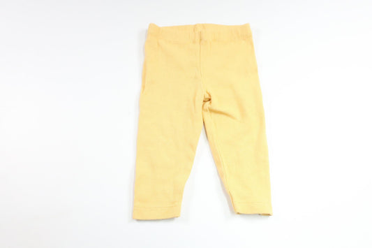 Ribbade byxor från ICA I Love Eco - Storlek 68 - Gul