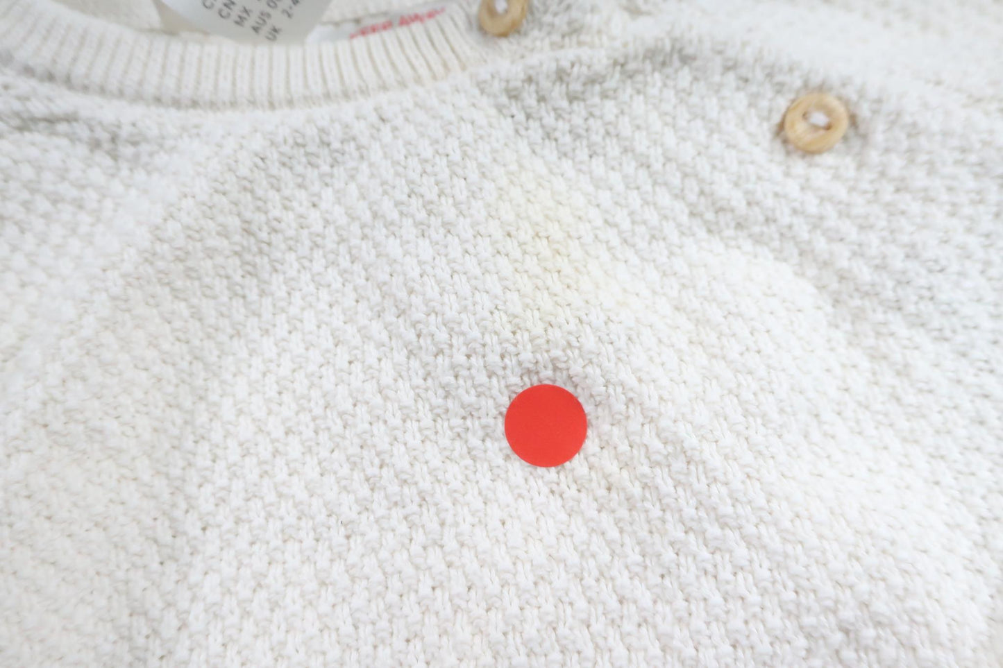 Stickad tröja från H&M - Storlek 62 - Benvit