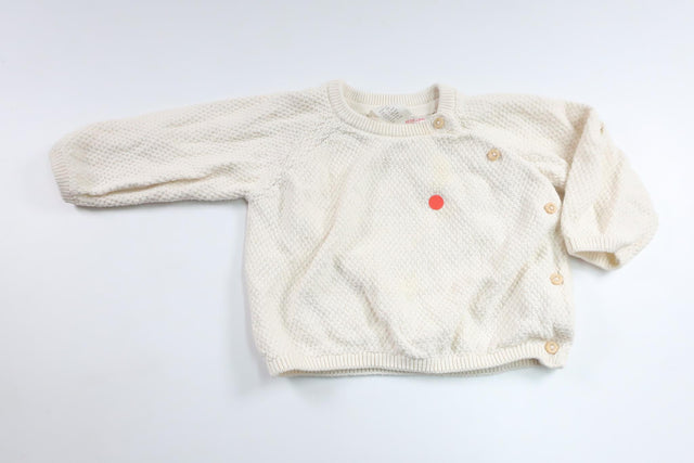 Stickad tröja från H&M - Storlek 62 - Benvit