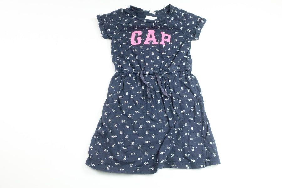 Blommig klänning från Baby GAP - Storlek 110 - Marinblå