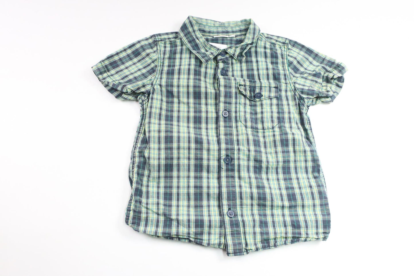 Rutig skjorta från Name It - Storlek 98 - Marinblå