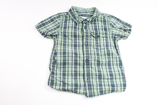 Rutig skjorta från Name It - Storlek 98 - Marinblå