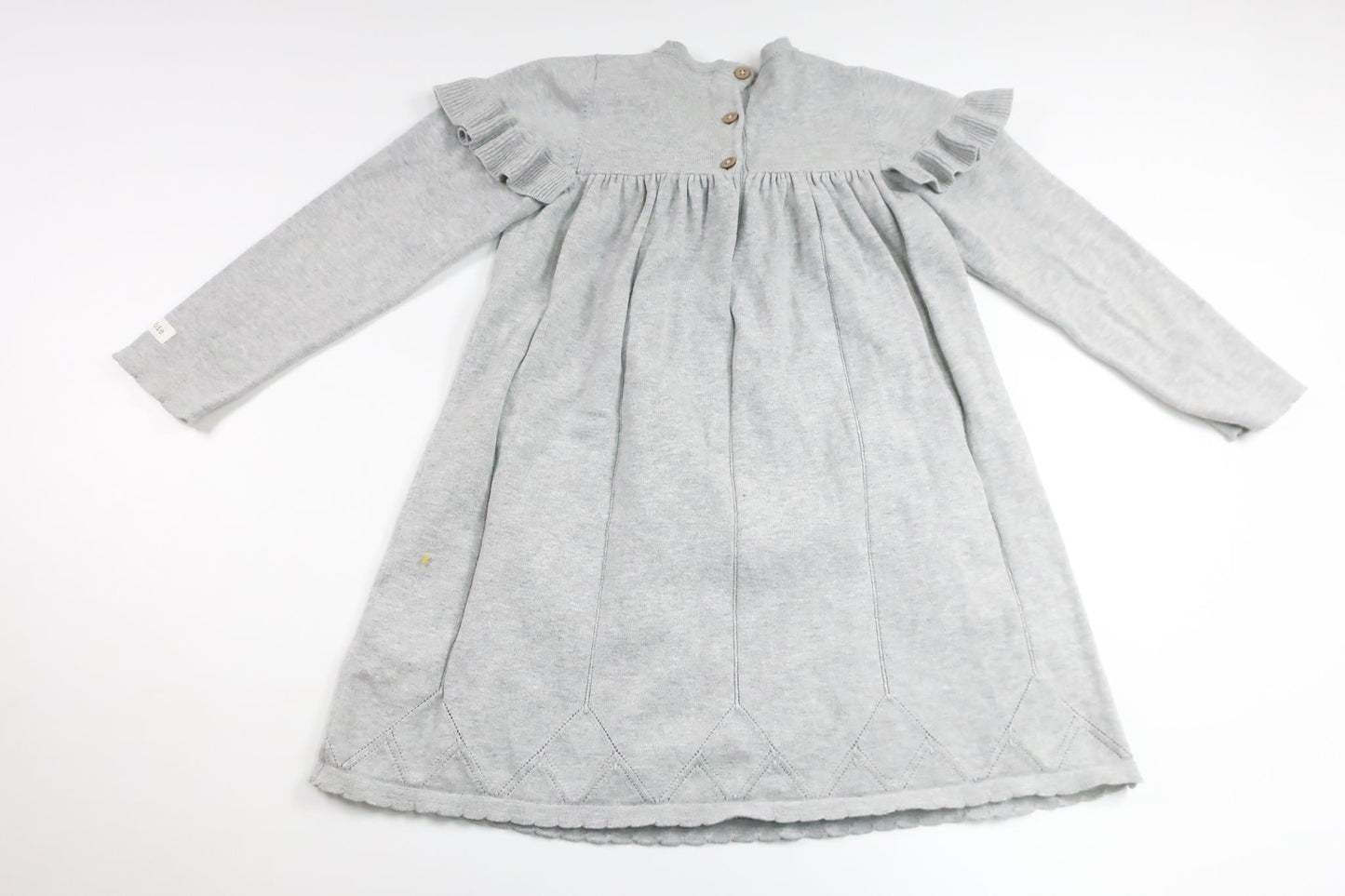 Stickad klänning från Newbie - Storlek 122 - Grå