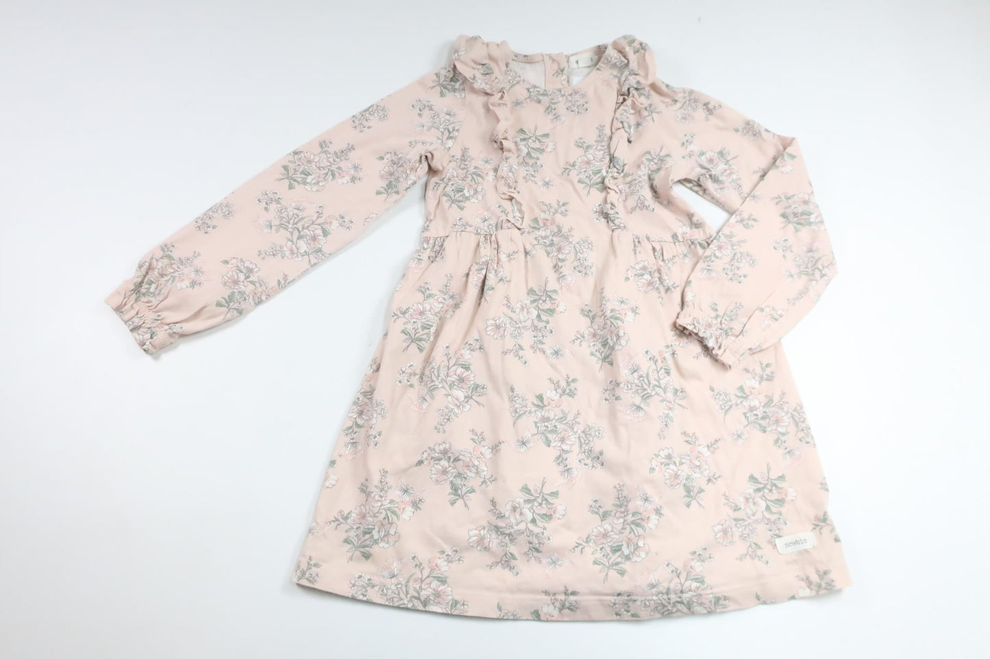 Blommig klänning från Newbie - Storlek 116 - Rosa