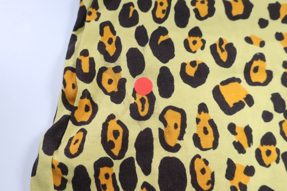 Leopardmönstrad t-shirt från Mini Rodini - Storlek 92/98 - Gul