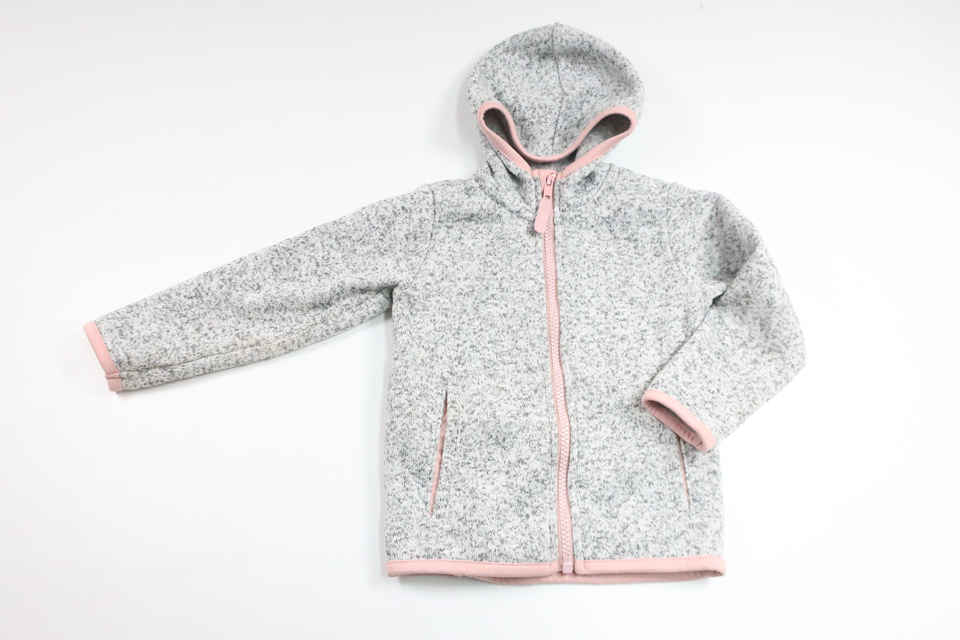 Munkjacka i fleece från H&M - Storlek 92 - Grå