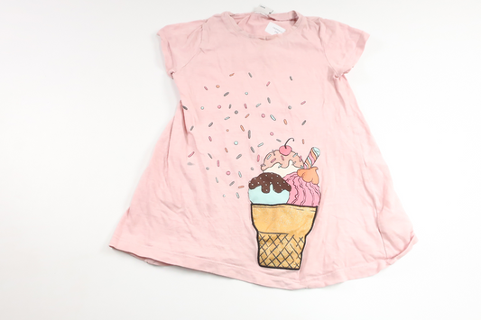 Dress with ice cream from Lindex - Size 92 - Pink