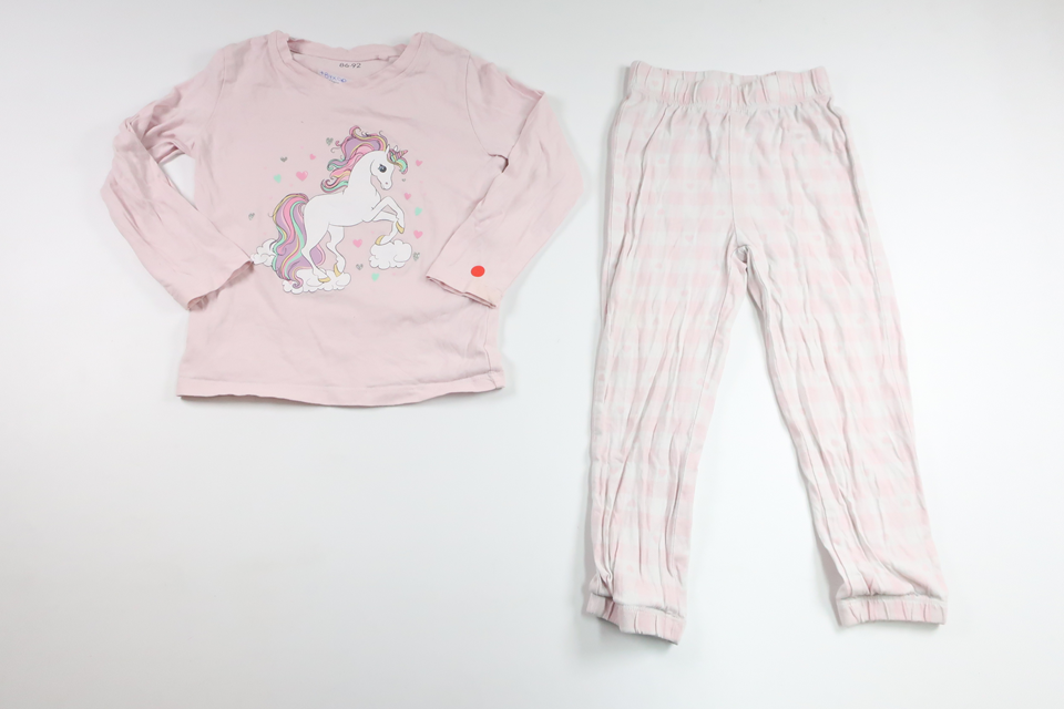 Tvådelad pyjamas från Okänt - Storlek 86/92 - Rosa