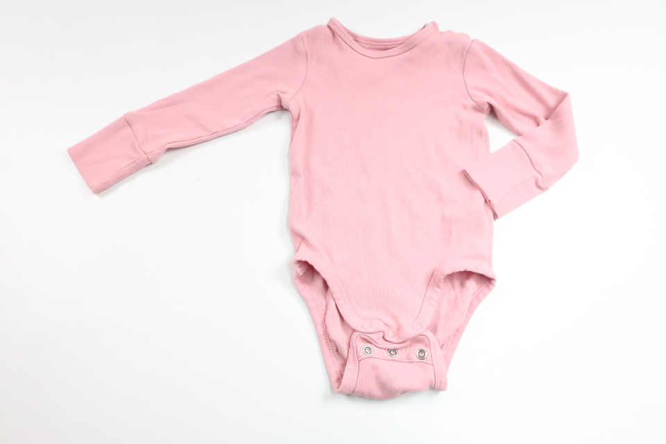 Ribbad body från H&M - Storlek 74 - Rosa