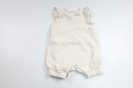 Prickig jumpsuit  från H&M - Storlek 68 - Vit