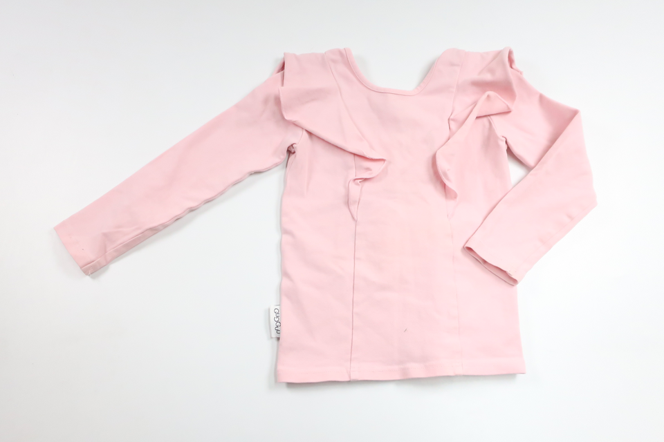 Tröja med volang från GugGuu - Storlek 86 - Rosa