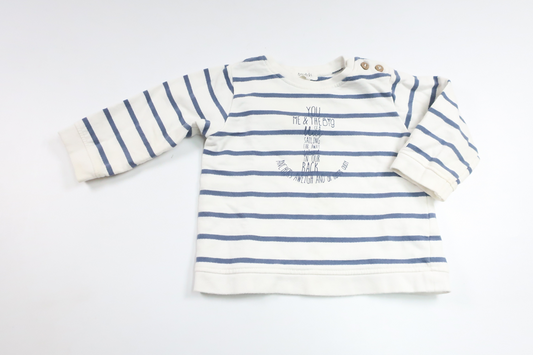 Sweatshirt från Newbie - Storlek 68 - Vit