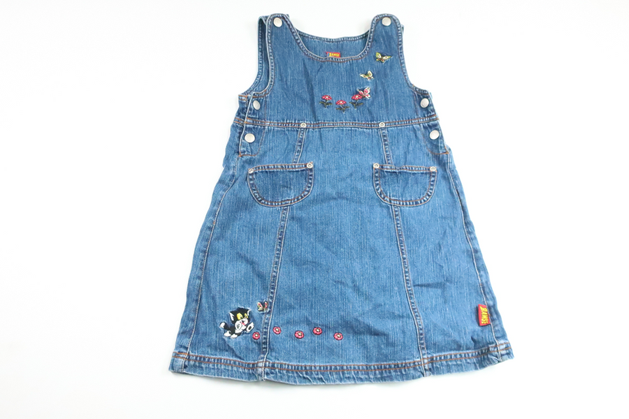 Jeansklänning från Bamse by Lindex - Storlek 116 - Denim