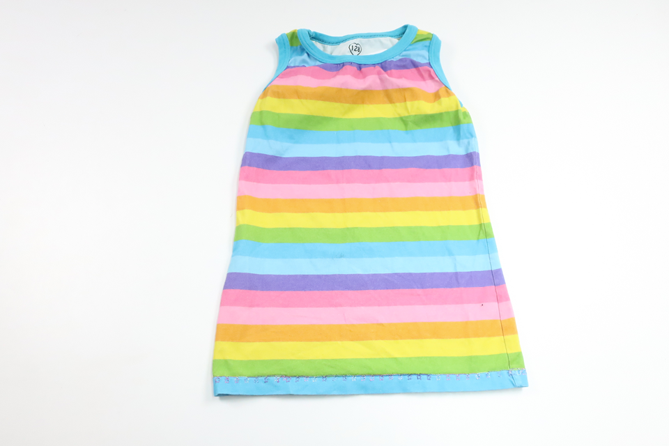 Randigt linne från Hemsytt - Storlek 128 - Multi