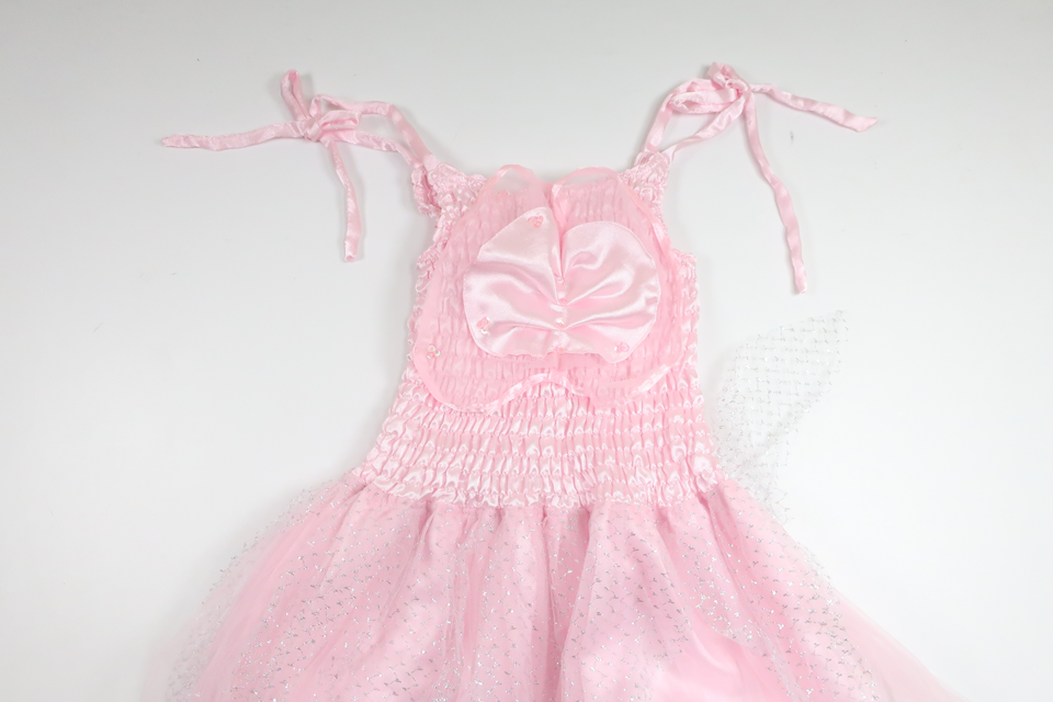 Tyllklänning "Fairy/Älva/Fé" från Mimisa - Storlek 110/116 - Rosa