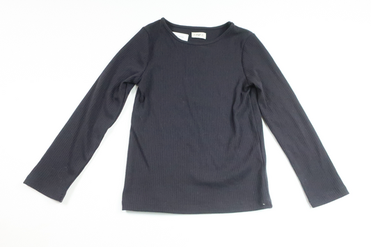 Ribbad tröja från F&F - Storlek 110/116 - Svart