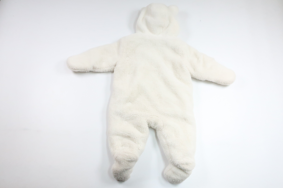 Fleeceoverall från Primark - Storlek 68 - Vit