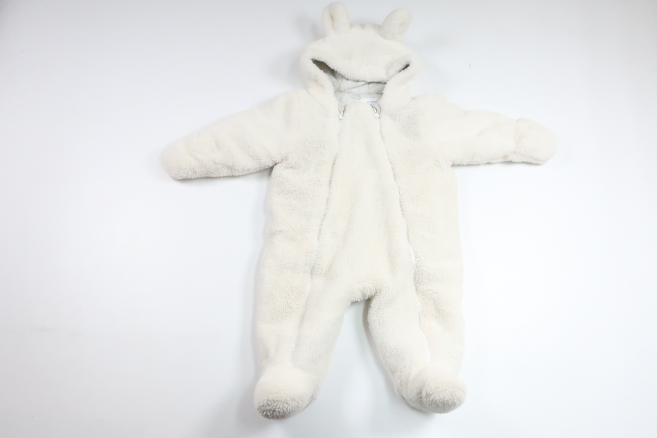 Fleeceoverall från Primark - Storlek 68 - Vit