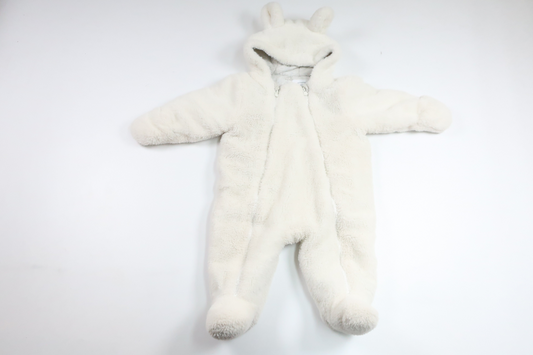 Fleeceoverall från Primark - Storlek 68 - Vit