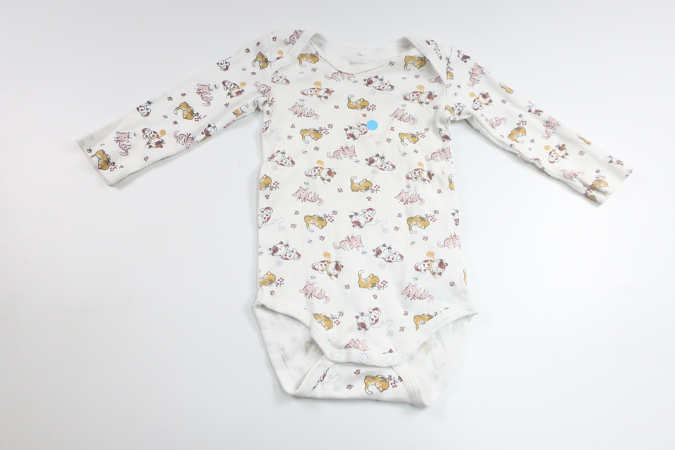 Body från Name It - Storlek 74 - Vit