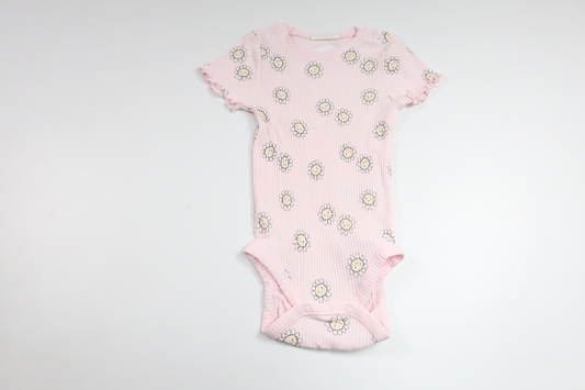 Ribbad body från Kappahl - Storlek 80 - Rosa