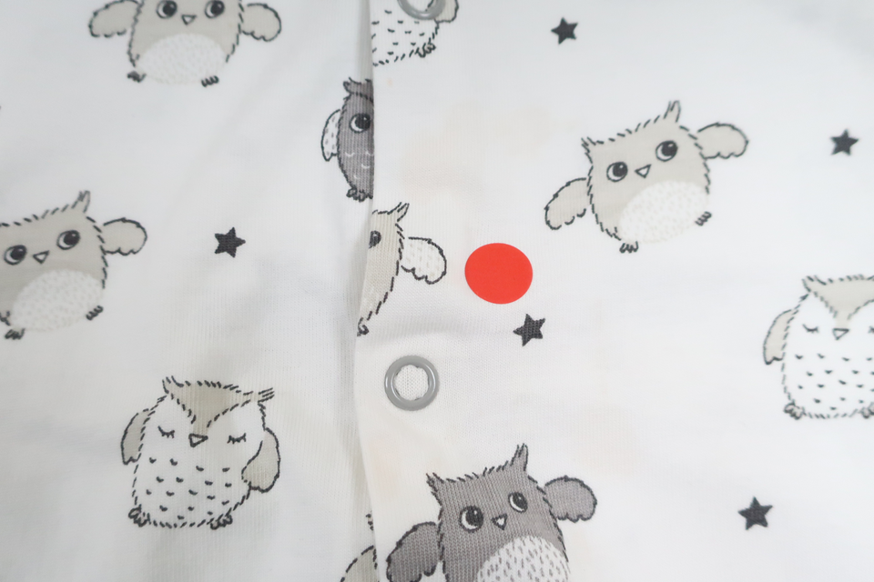 Pyjamas med ugglor från H&M - Storlek 98 - Vit