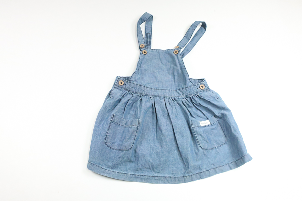 Hängselklänning från Newbie - Storlek 92 - Denim