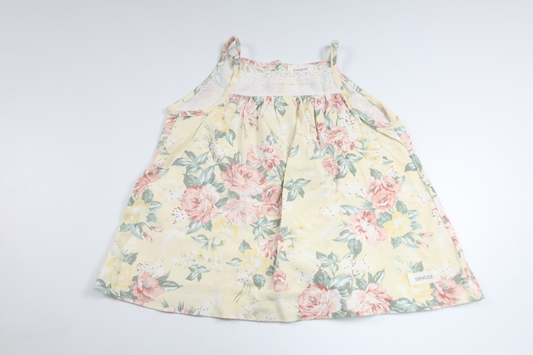 Blommig tunika från Newbie - Storlek 80 - Gul