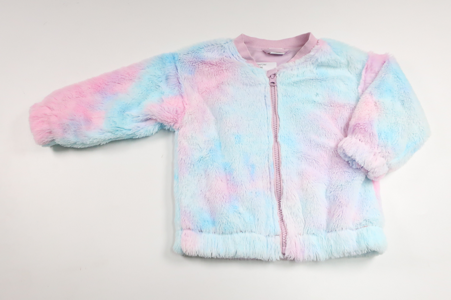 Jacka i fuskpäls från Lindex - Storlek 92 - Multi