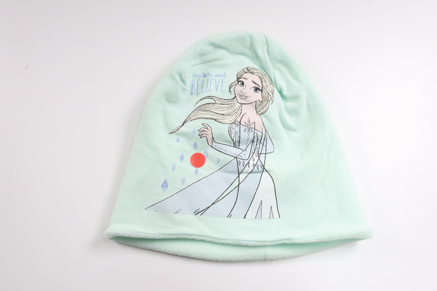 Fleecefodrad mössa med Frost från Lupilu - Storlek 86/92 - Grön