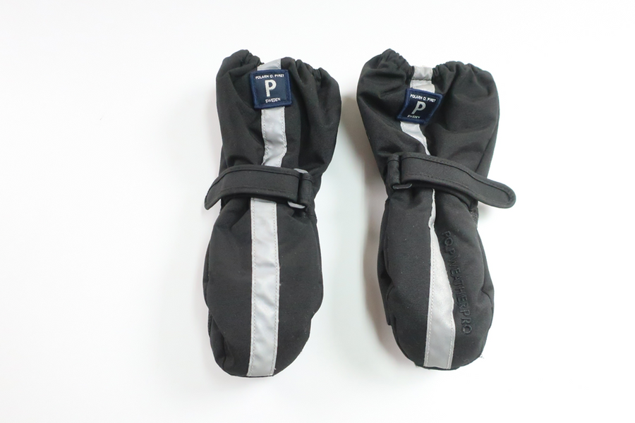 Fleecefodrade vantar PO.P Weather Pro från Polarn o. Pyret - Storlek 86/92 - Svart