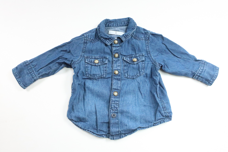 Jeansskjorta från Åhléns - Storlek 62 - Denim