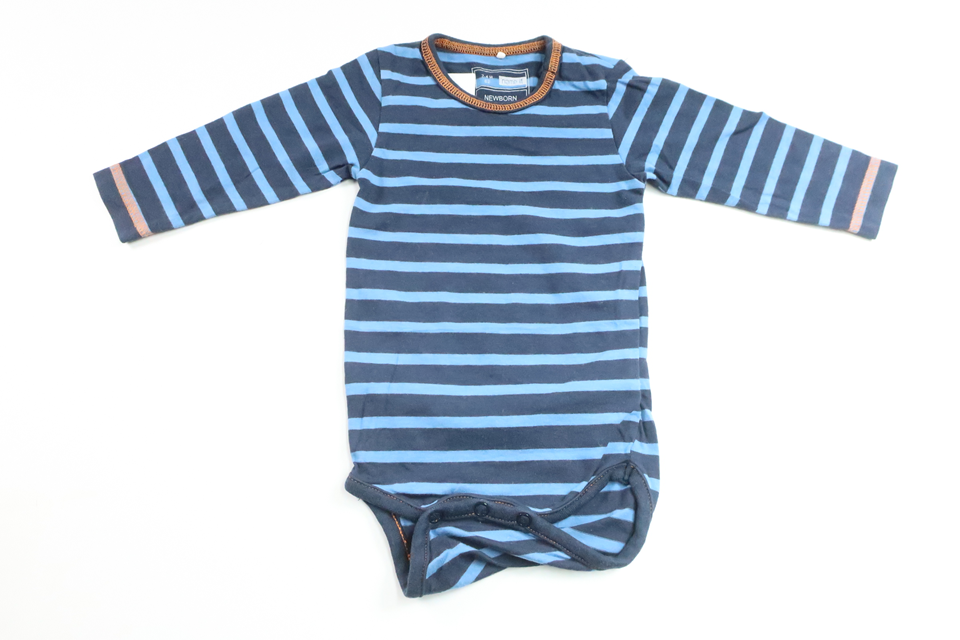 Randig body från Name It - Storlek 62 - Blå