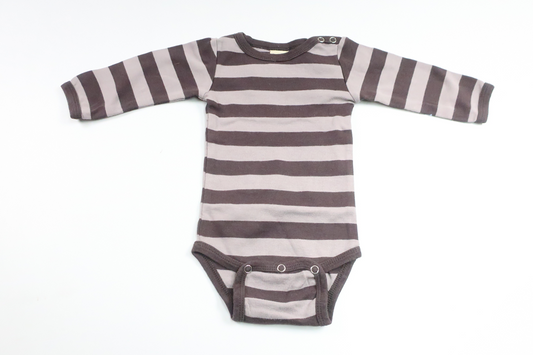 Randig body från Katvig - Storlek 62 - Brun