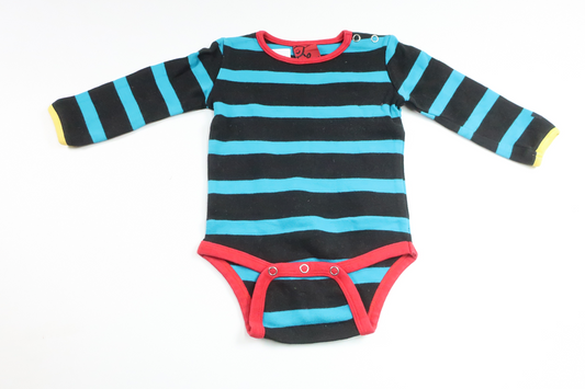 Randig body från Villervalla - Storlek 68 - Svart