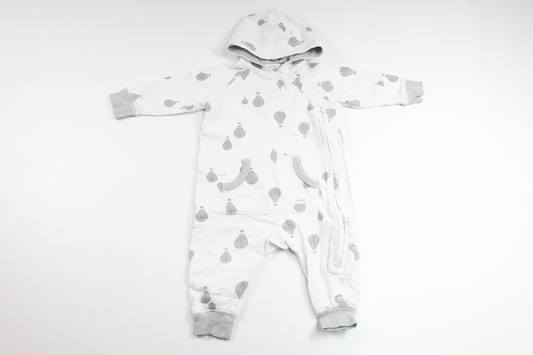 Overall med luftballonger från Newbie - Storlek 68 - Vit