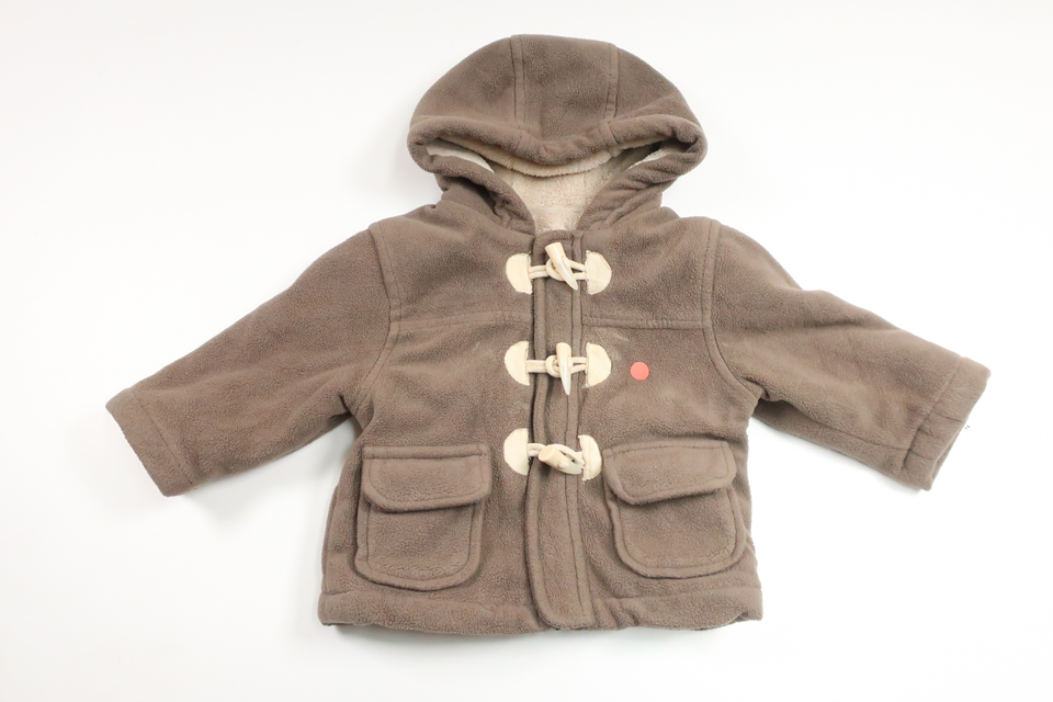 Fleecefodrad kappa från Dunnes - Storlek 62/68 - Brun