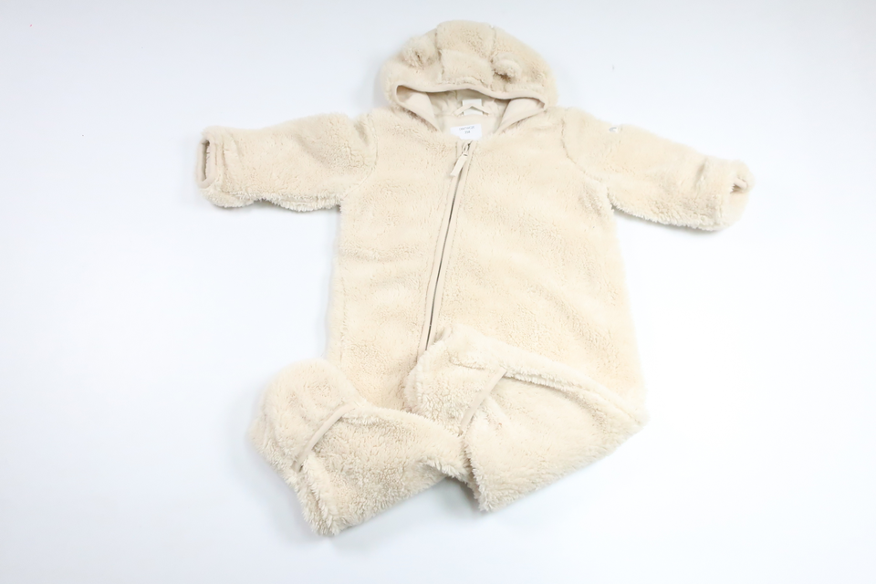 Teddy jumpsuit from Lindex - Size 68 - Beige