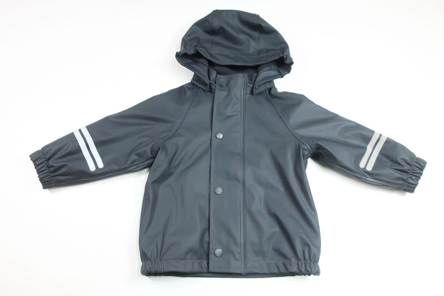 Fleecefodrad regnjacka från KAXS - Storlek 74/80 - Marinblå