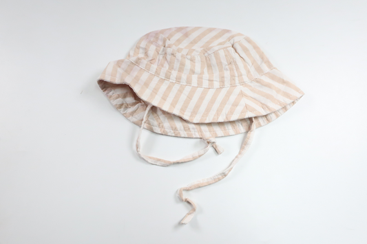 Randig solhatt från H&M - Storlek 74/80 - Beige