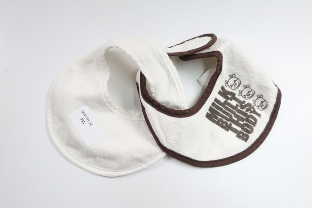 Tvåpack haklappar från H&M - Storlek One size - Vit