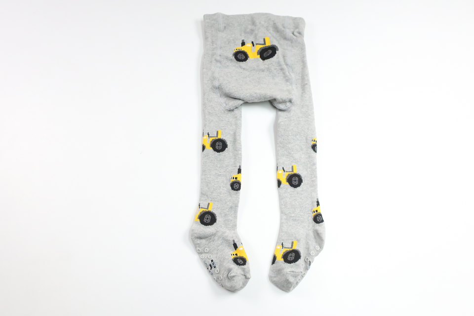 Strumpbyxor med traktorer från Scorpio - Storlek 80/86 - Grå