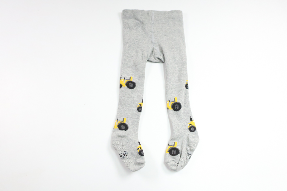 Strumpbyxor med traktorer från Scorpio - Storlek 80/86 - Grå